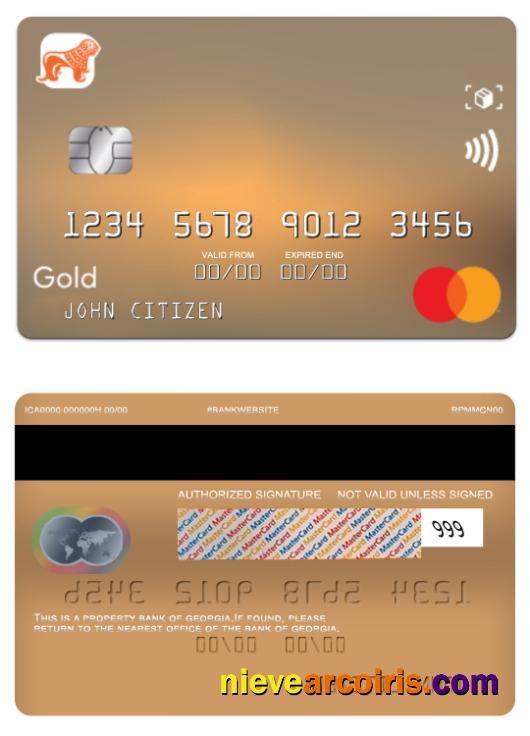 Georgia Bank of Georgia gold mastercard